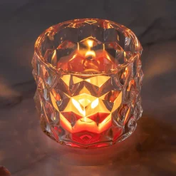 Tischlicht POESIA 4er-Set 10cm große Rauten