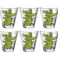 Trinkglas BAMBINI 215 ml Krokodil 6er-Set