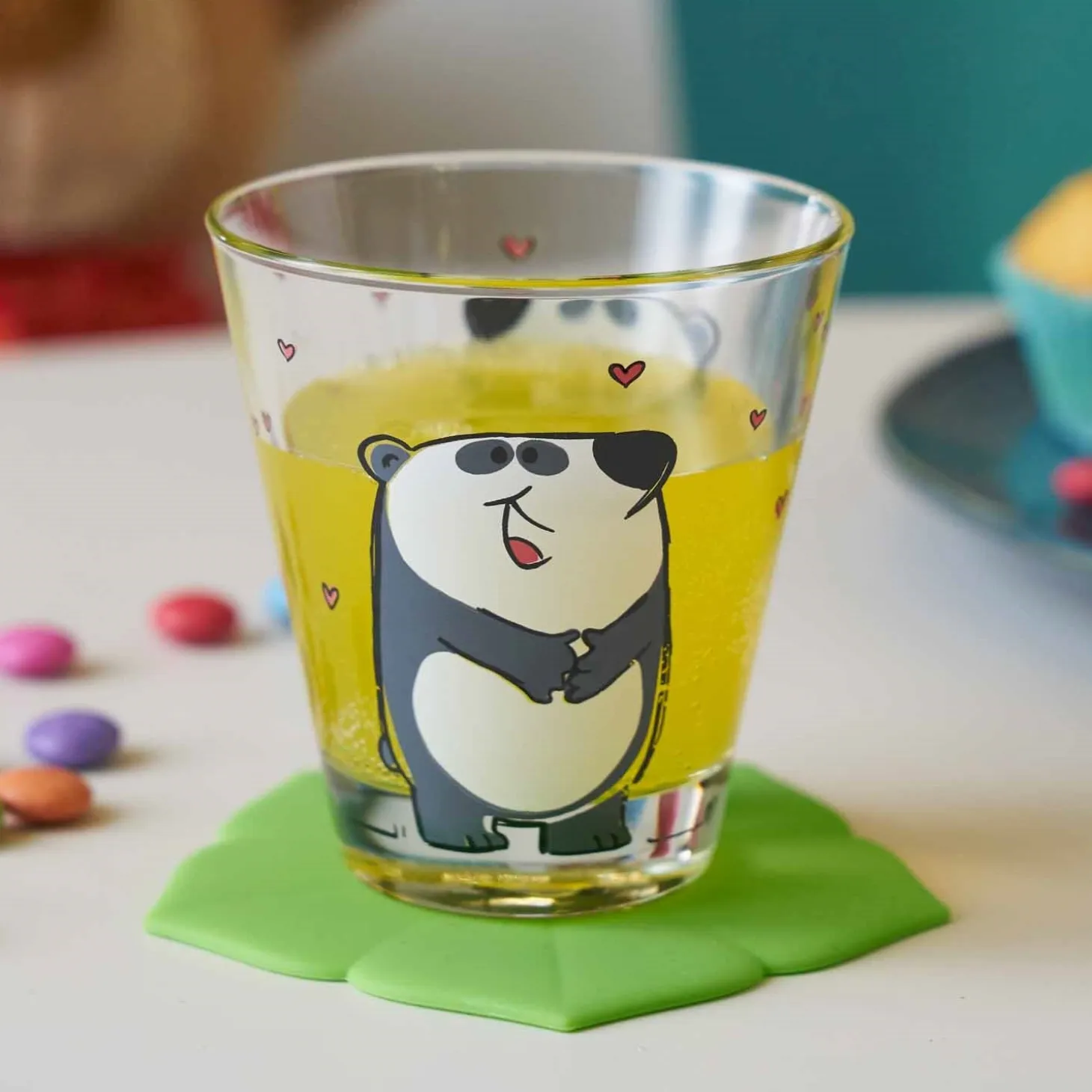 Trinkglas BAMBINI 215 ml Panda 6er-Set