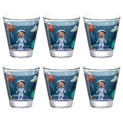Trinkglas BAMBINI AVVENTURA 215 ml Weltall 6er-Set