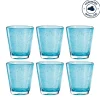 Trinkglas BURANO 330 ml blau 6er-Set