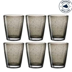 Trinkglas BURANO 330 ml dunkelgrau 6er-Set