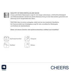 Trinkglas CHEERS 450 ml mit persönlicher Gravur