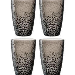 Trinkglas MATERA 340 ml anthrazit 4er-Set