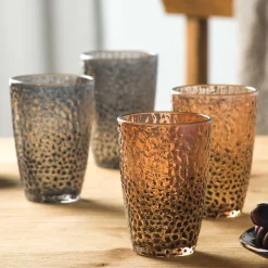 Trinkglas MATERA 340ml beige 4er-Set