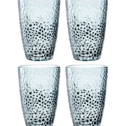 Trinkglas MATERA 340ml blau 4er-Set