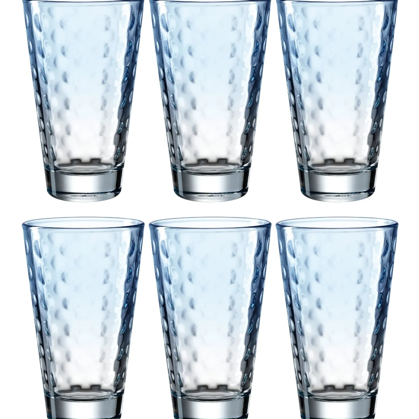 Trinkglas OPTIC 300 ml hellblau 6er-Set