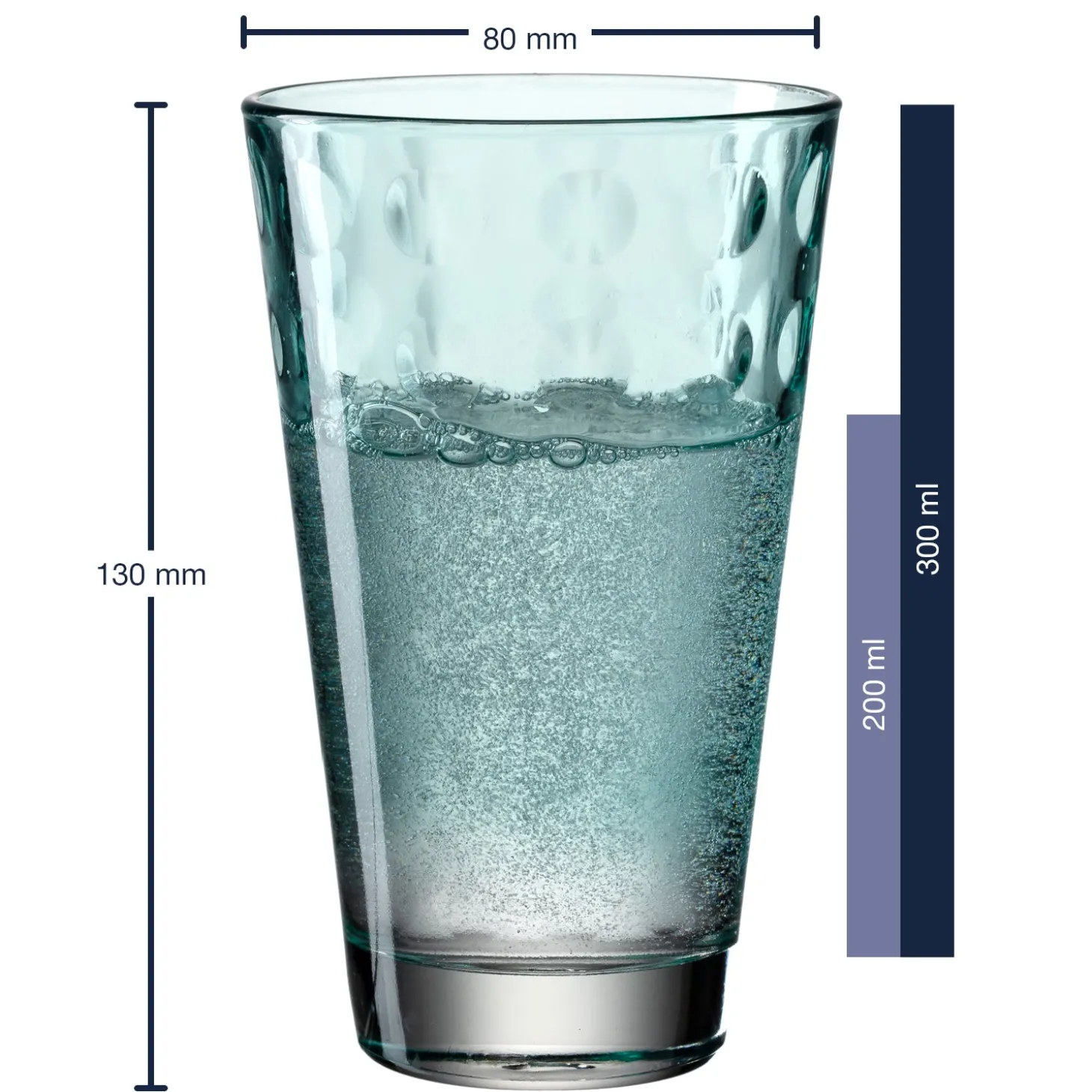 Trinkglas OPTIC 300 ml mint 6er-Set