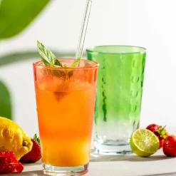 Trinkglas OPTIC 540 ml rot 4er Set