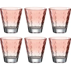 Trinkglas OPTIC 215 ml rot 6er-Set