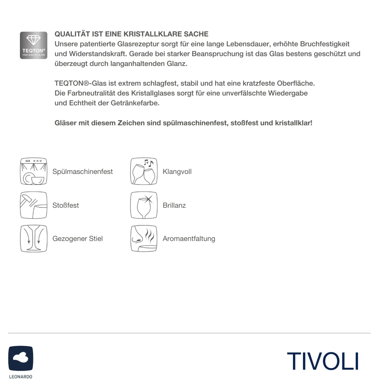 Trinkglas TIVOLI 360 ml 6er-Set