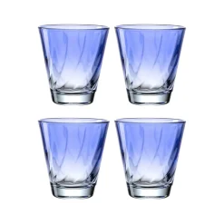 Trinkglas TWIST 215 ml blau 4er-Set