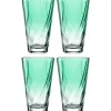 Trinkglas TWIST 300 ml grün 4er-Set