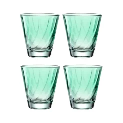 Trinkglas TWIST 215 ml grün 4er-Set