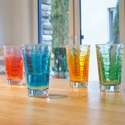 Trinkglas VARIO STRUTTURA 280 ml Farbverlauf 6er-Set