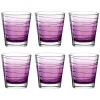 Trinkglas VARIO STRUTTURA 250 ml violett 6er-Set