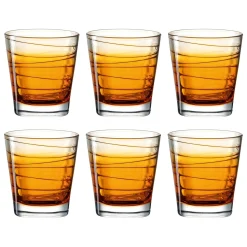 Trinkglas VARIO STRUTTURA 250 ml orange 6er-Set