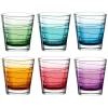 Trinkglas VARIO STRUTTURA 250 ml Farbverlauf 6er-Set