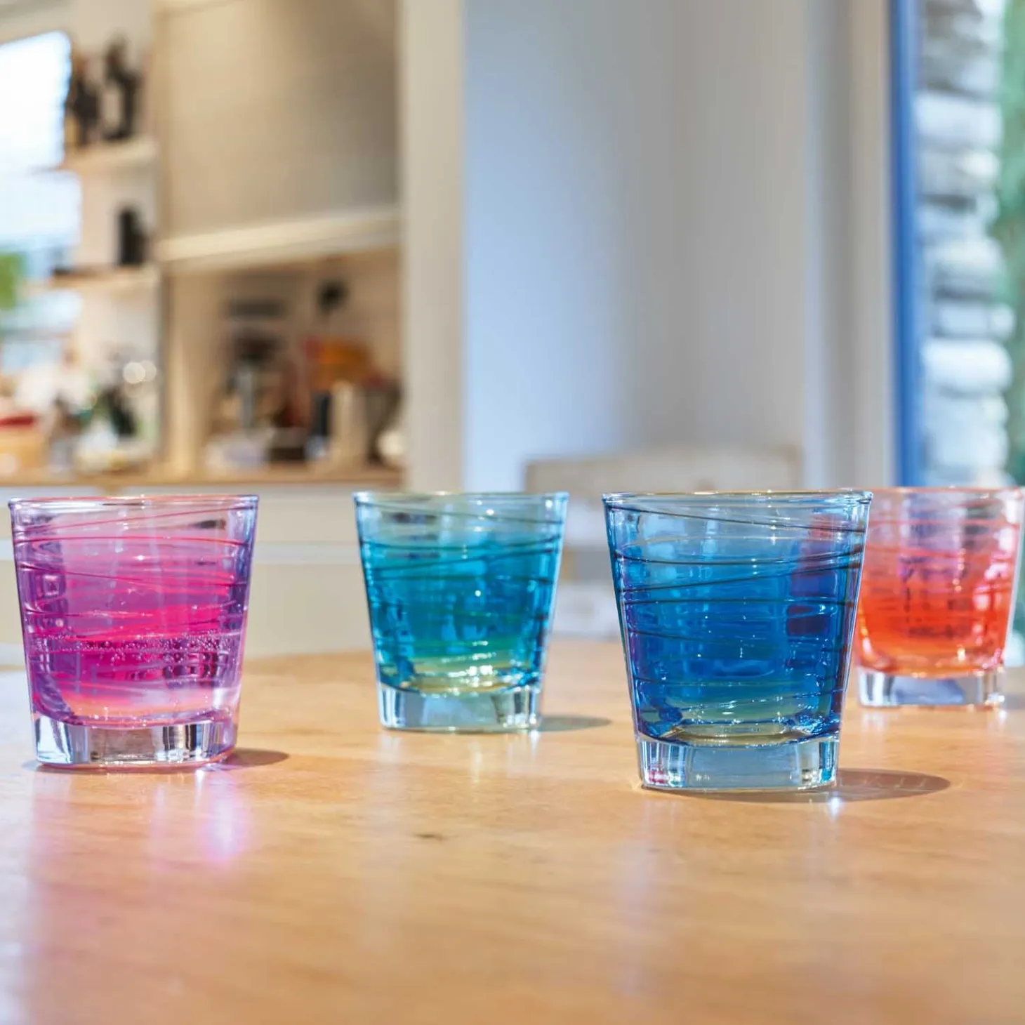 Trinkglas VARIO STRUTTURA 250 ml blau 6er-Set