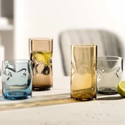 Trinkglas VESUVIO 330 ml amber 4er Set