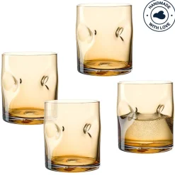 Trinkglas VESUVIO 300 ml amber 4er-Set