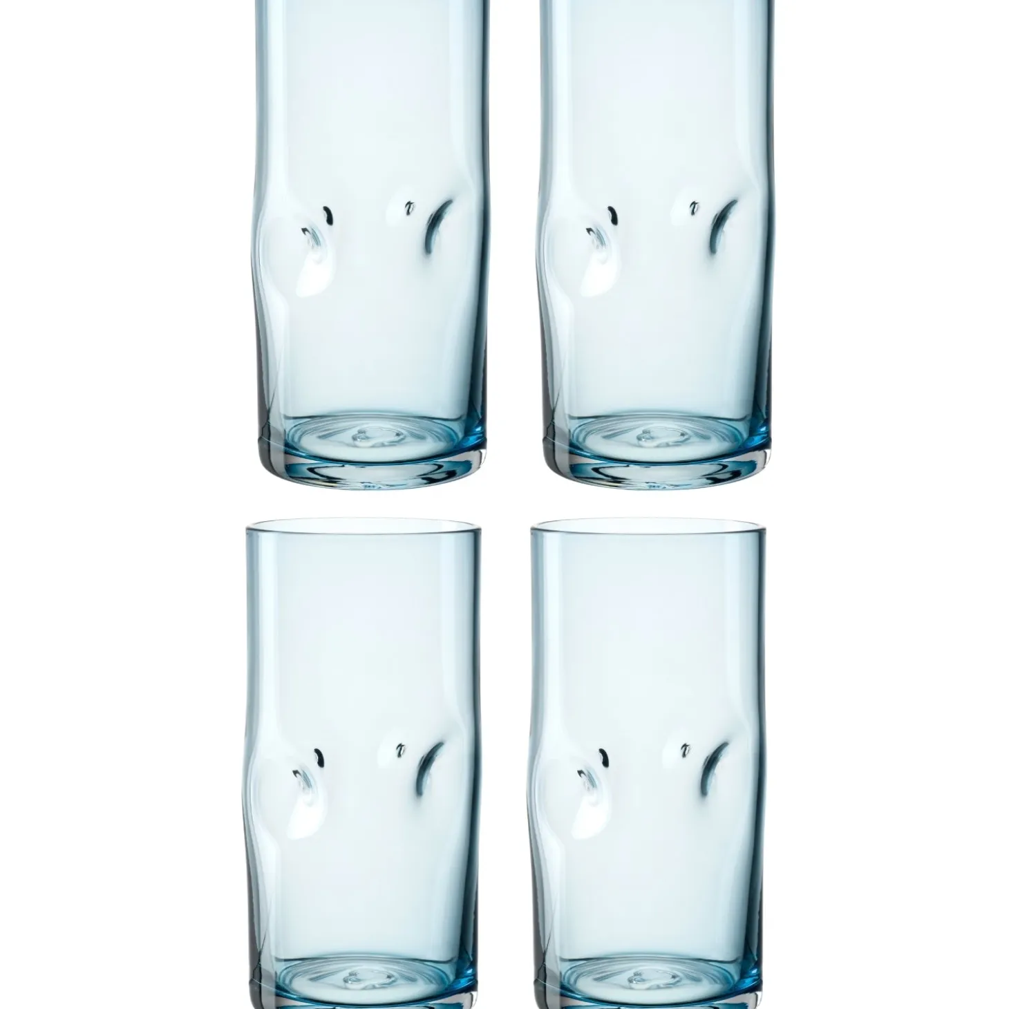 Trinkglas VESUVIO 330 ml blau 4er-Set