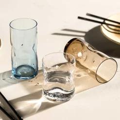 Trinkglas VESUVIO 330 ml braun 4er-Set