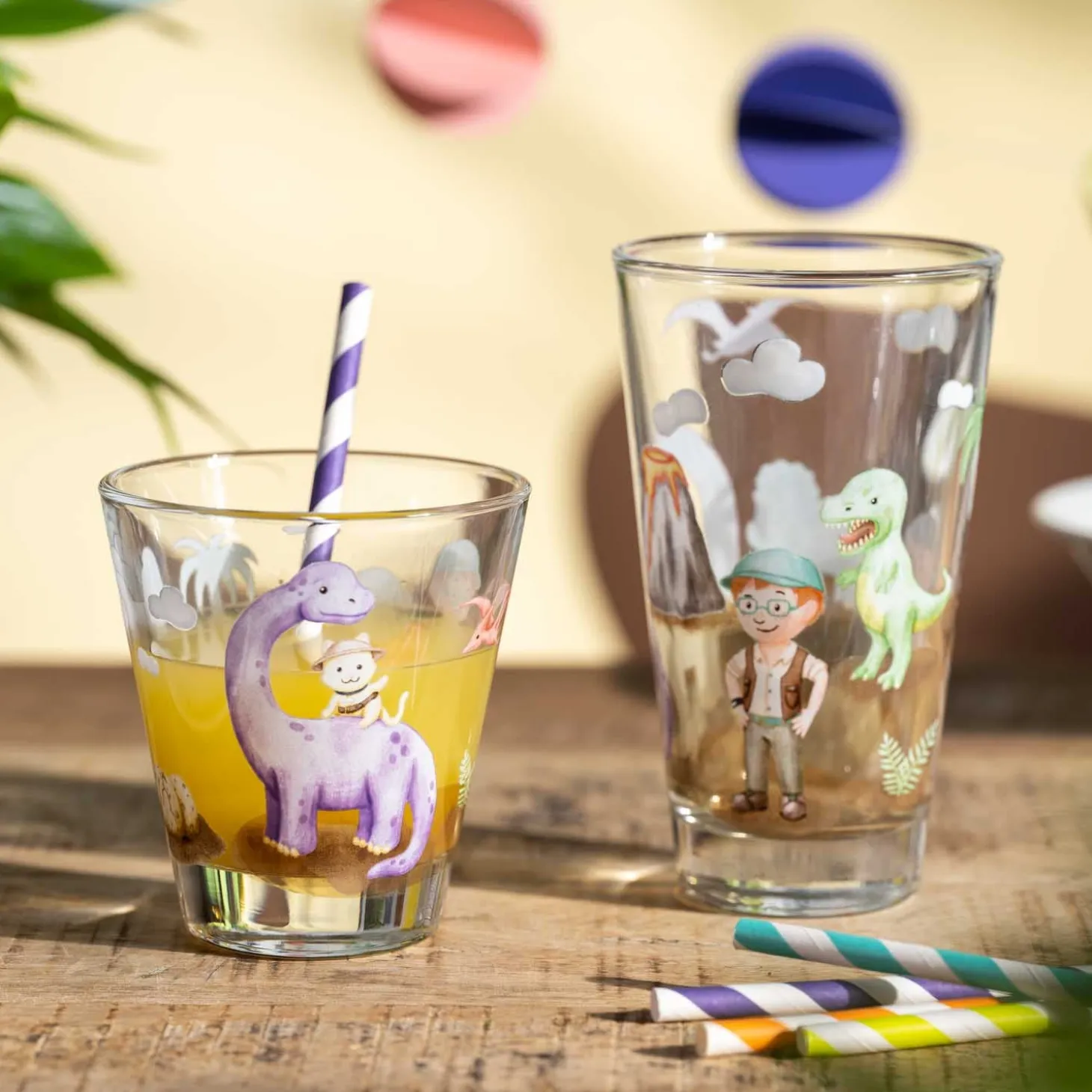 Trinkset BAMBINI AVVENTURA 3-teilig 215 ml Dino