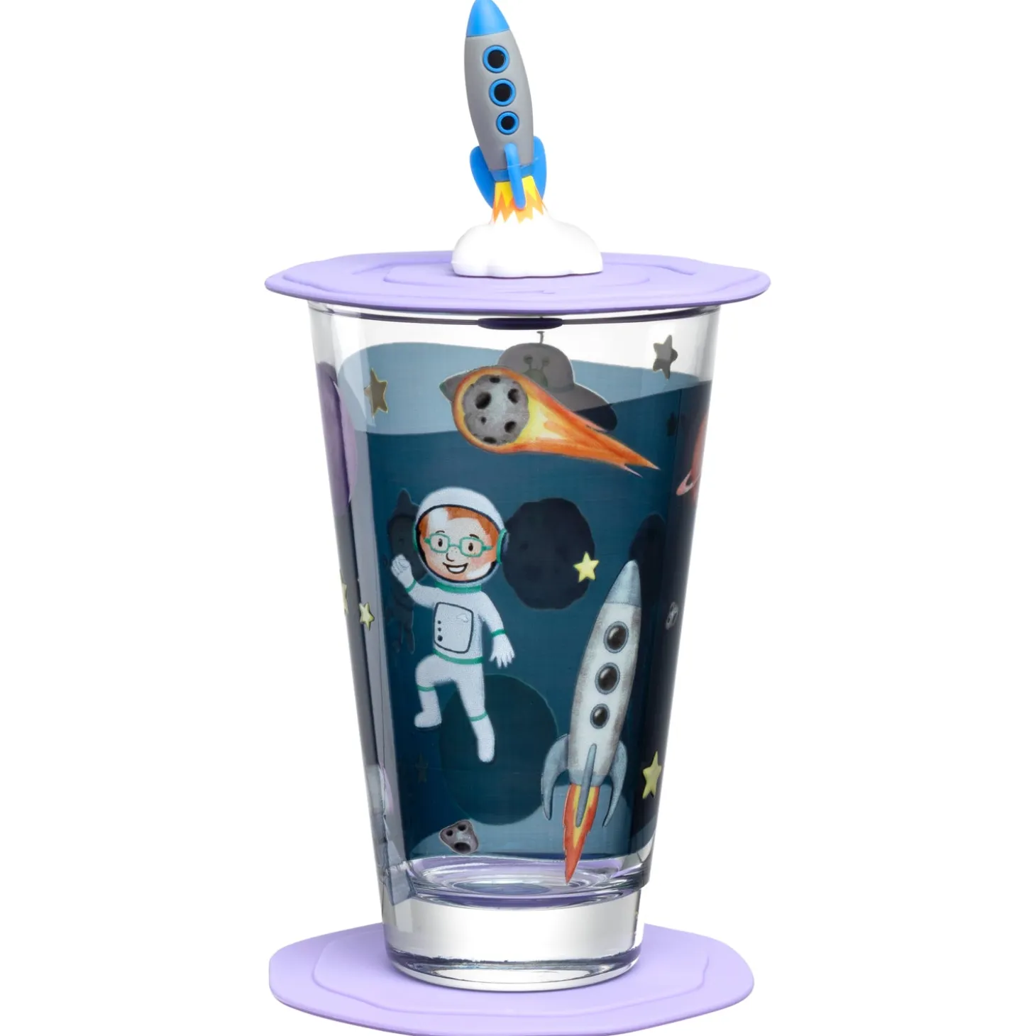 Trinkset BAMBINI AVVENTURA 3-teilig 300 ml Weltall