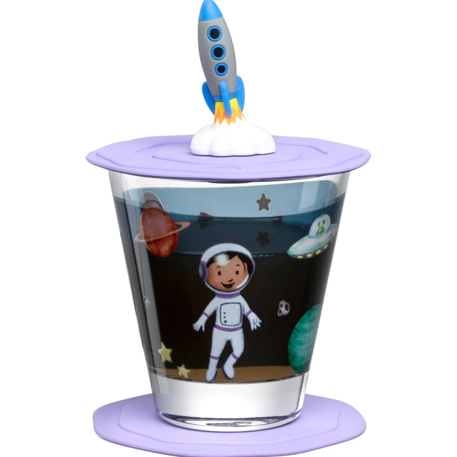 Trinkset BAMBINI AVVENTURA 3-teilig 215 ml Weltall