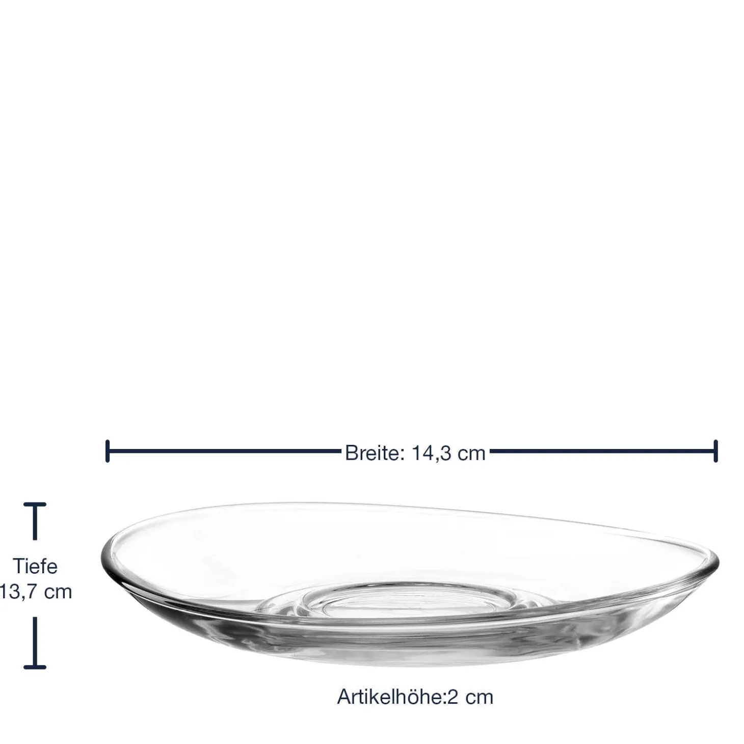 Untertasse NAPOLI 14 cm 6er-Set