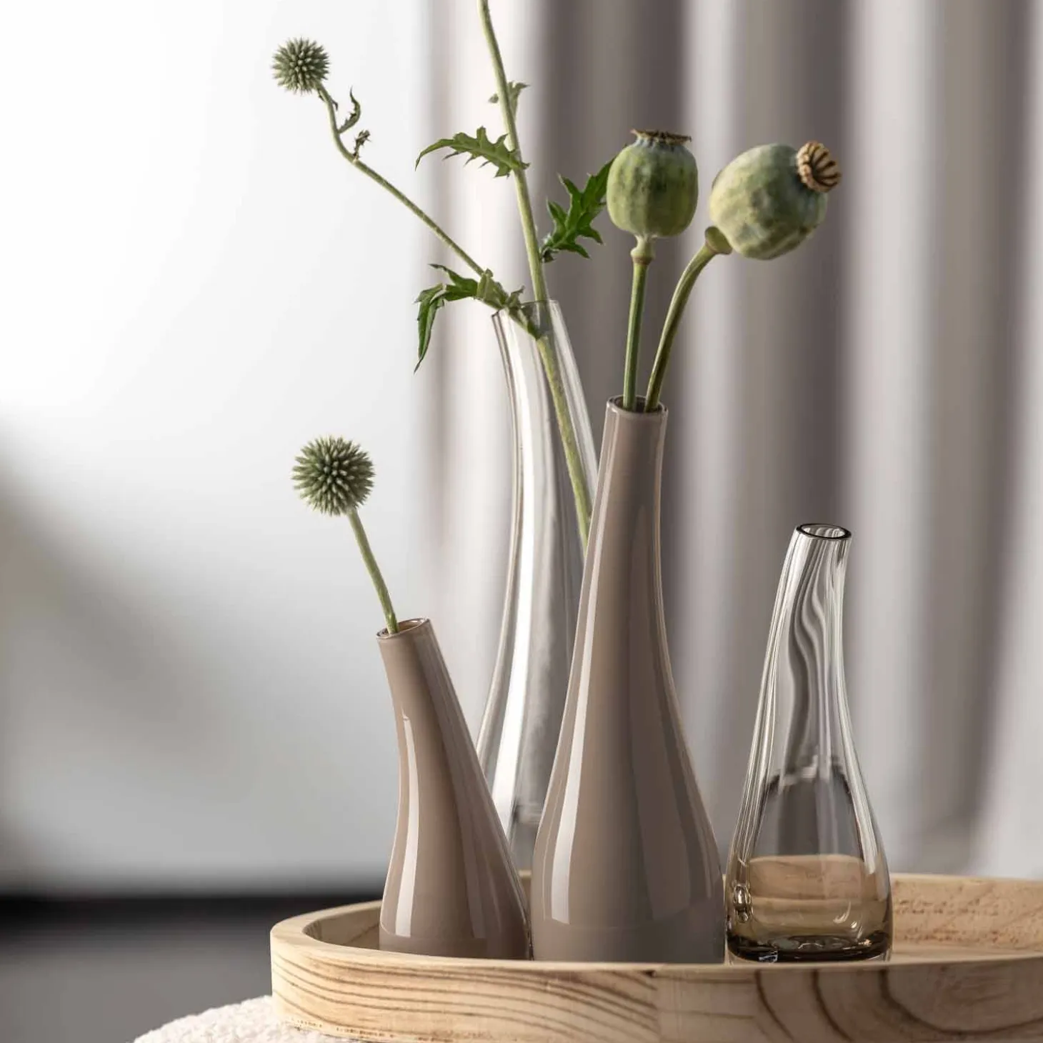 Vase ARCO 25 cm taupe opac