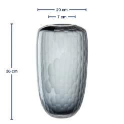 Vase BELLAGIO 36 cm anthrazit