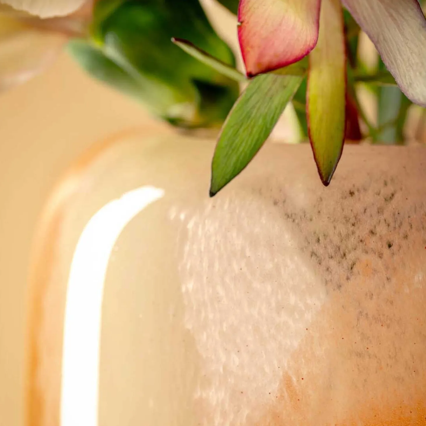 Vase CIPRIA DUE 11 cm orange/creme