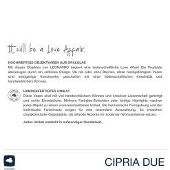 Vase CIPRIA DUE 11 cm orange/creme