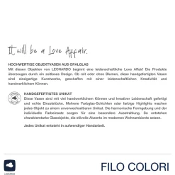 Vase FILO COLORI 16 cm braun