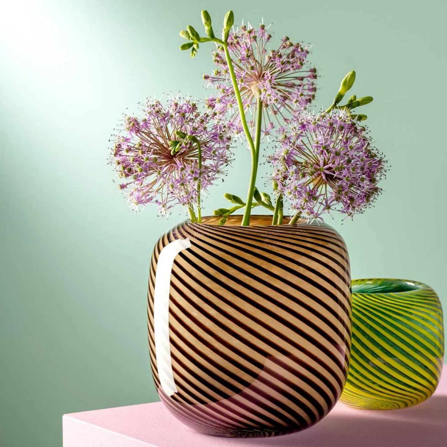 Vase FILO COLORI 10 cm grün