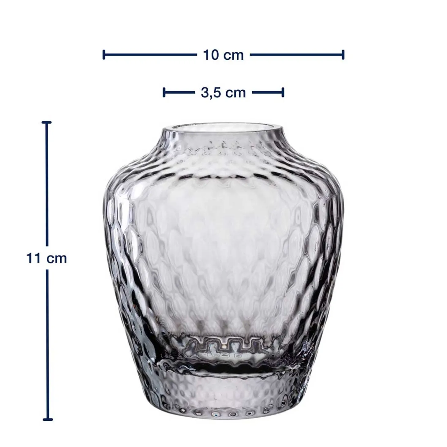 Vase GIULIA 11 cm grau