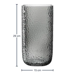 Vase MARTELLO 29 cm grau
