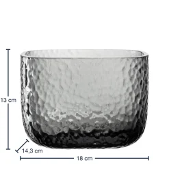 Vase MARTELLO 13 cm grau