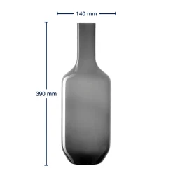 Vase MILANO 39 cm grau