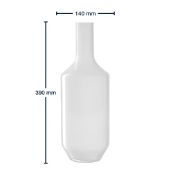 Vase MILANO 39 cm weiß