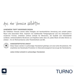 Vase TURNO 42 cm grau satiniert