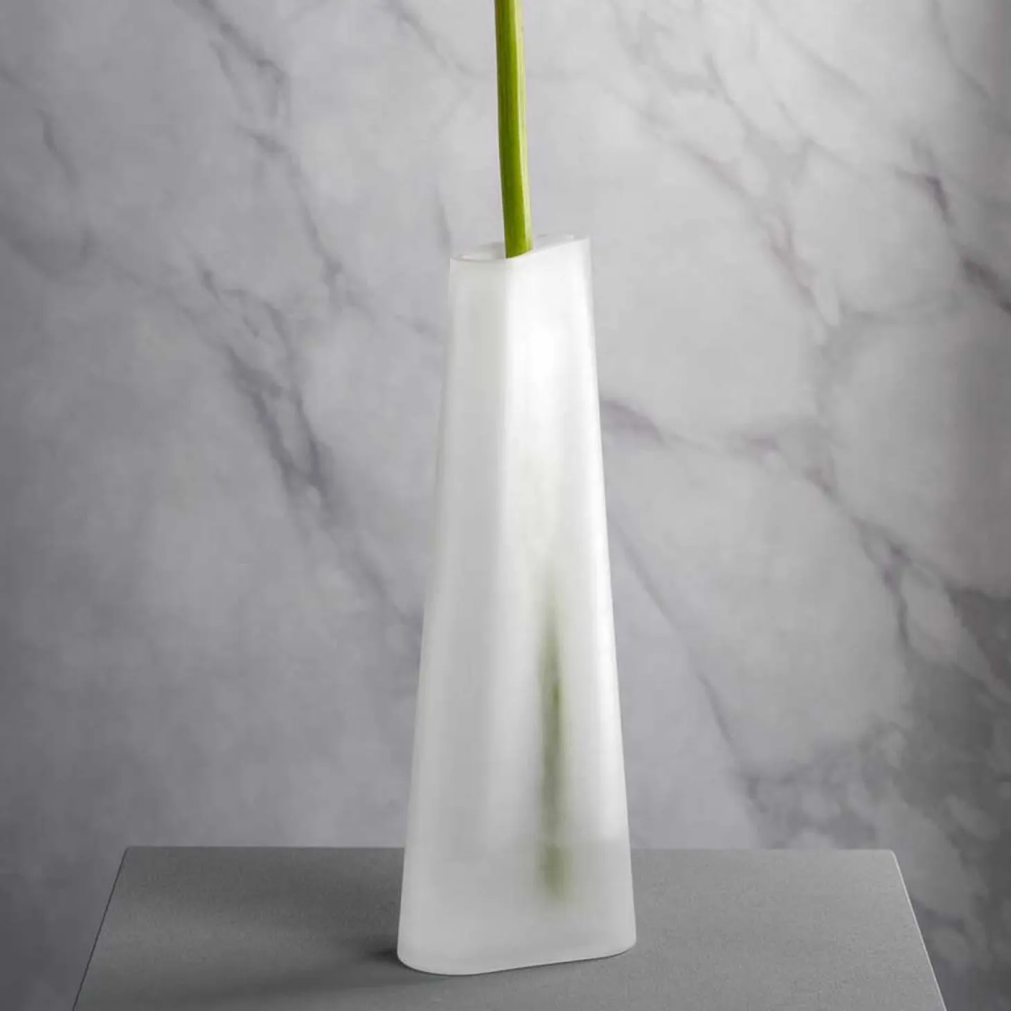 Vase TURNO 34 cm satiniert