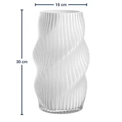Vase VERDI 30 cm weiß