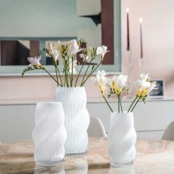 Vase VERDI 30 cm weiß