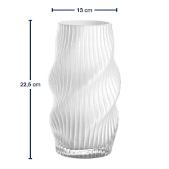Vase VERDI 23 cm weiß