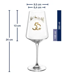 Weinglas Europa-Park Silhouette 50 Jahre 560 ml