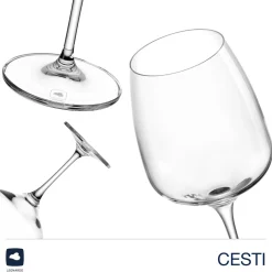 Weißweinglas CESTI 360 ml 6er-Set + Poliertuch