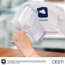 Weißweinglas CESTI 360 ml 6er-Set + Poliertuch